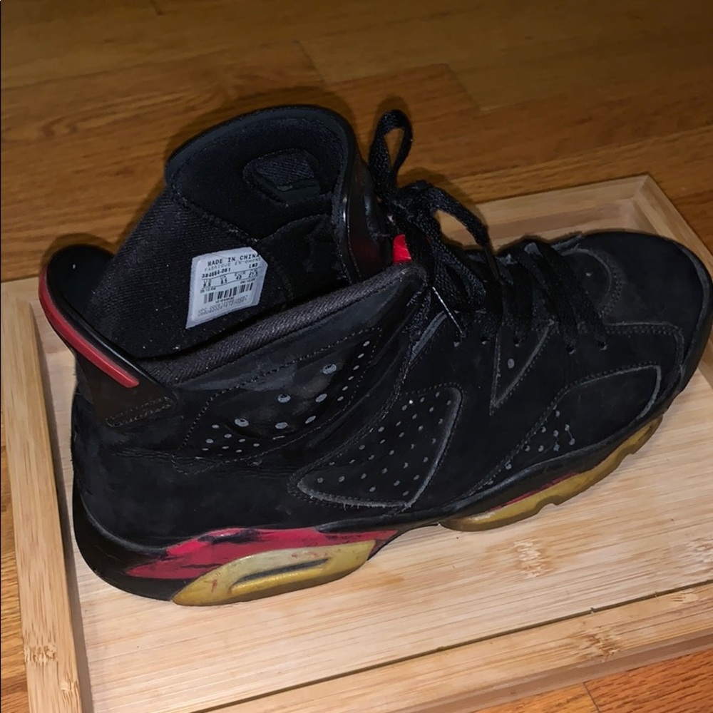 Jordan 6 Black Infa Red
